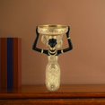 thumbnail image 1 of Portavelas con figura de africana, estatua artística para comedor, soporte para velas versátil, adorno para centro de mesa de aniversario o para Oro, 1 of 8