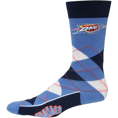 Oklahoma City Thunder For Bare Feet Argyle Crew Socks