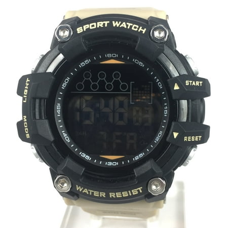 George Men's Digital Sport Wristwatch Plastic Strap