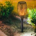 thumbnail image 4 of 12 Uds. Lámpara Antorcha LED Impermeable Con Llama Solar para Jardín Al Aire Libre Patio, 4 of 9