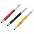 thumbnail image 3 of 3 Pcs 6 in1 Touch Screen Stylus Ballpoint sprint Pen tool Level Ruler Screwdriver, 3 of 12