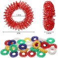 thumbnail image 3 of 30 Pieces Spiky Sensory Finger Rings, Spiky Finger Ring/Acupressure Ring Set for Teens, Adults, Silent Stress Reducer and Massager (3 cm/ 1.18 Inch), 3 of 5