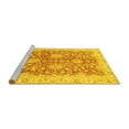 thumbnail image 2 of Ahgly Company Machine Washable Indoor Rectangle Abstract Yellow Modern Area Rugs, 5' x 7', 2 of 4