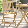 thumbnail image 4 of Flash Furniture Martindale 3 Piece Wood Frame Outdoor Folding Bistro Set, 4 of 14