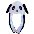 thumbnail image 1 of Sombrero con Orejas de conejo para niños, gorro de Animal con orejas móviles de felpa, brillante, LED, divertido, para fiesta de Cosplay, 1 of 4