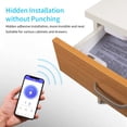 thumbnail image 4 of Yeacher Intelligent BT App Drawer Lock Adhesive BT Lock Filing Cabinet Wardrobe Shoe Cabinet Letter Box Lock White T1, 4 of 8