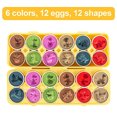thumbnail image 1 of JOYIN 12 Packs a juego de huevos de Pascua con portavasos, juguetes educativos Juguetes de aprendizaje Regalos de Pascua para juegos preescolares para niños y niños pequeños (Dinosaurio), 1 of 1