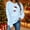Light Blue, variant on GuzomFashion Womens Pink Christmas Festive Pullover - 100% Polyester Loose Crewneck Long Sleeve Wine Glass Snowflake Plus Size S-XXL Casual Top,Size M