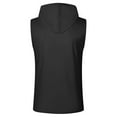 thumbnail image 5 of Men's Casual Hooded Tank Top Breathable Sleeveless Shirt For Daily Wear Home Outdoor Hiking Spring Summer Comfortable Loose Fit, 5 of 5