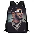 thumbnail image 2 of Mochilas de moda para niños y niñas, diseño de rapero Anuel AA, regalo de cumpleaños para estudiantes, mochilas escolares para niños, mochilas duraderas para acampar, 2 of 4