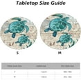 thumbnail image 3 of Sea Turtle Tablecloth with Elastic Edge, Round Table Cloth Ocean Theme Washable Reusable Table Cover for Kitchen Dining Party Picnic, Small(Suitable for 40-44 in), 3 of 6