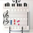 thumbnail image 3 of Magnetic Dry-Erase Board Note Reading Borad Magnetic Dry-Erase Board for Music Lessons Piano Teacher Music Classroom Music Teacher Teaching Music Gift, 3 of 9