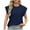 Navy, variant on Sokhug Womens Short Sleeve Tee Crewneck Knit Solid Loose Casual Basic T Shirts Work Blouses Trendy Tops for Women