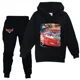 thumbnail image 2 of Ropa deportiva para niños de Pixar Cars Lightning McQueen, trajes para niñas, sudadera con capucha informal, pantalones negros, ropa de abrigo para niños, conjuntos para bebés, 2 of 5