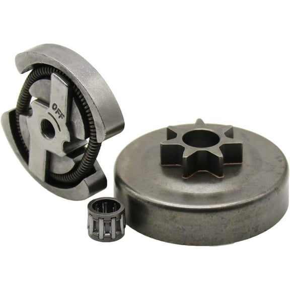 3/8-6T Spur Sprocket Clutch Drum Assembly Kit for Husqvarna 120 36 41 136 137 141 142 235E 240 Jonsered 2035 2036 2040 2041 Partner 350 351 Chainsaw 530047061