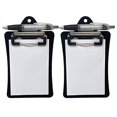 thumbnail image 2 of Clipco Mini Presse-Papiers avec Dos Magnétique Inclut Bloc-Notes et Stylo (Lot de 2) (Noir), 2 of 10