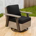 thumbnail image 3 of EAGLE PEAK Classic 360° Swivel Rocker Patio Chair with Thick Cushions, All-Weather Wicker Outdoor Lounge Glider, Beige/Black, 3 of 9