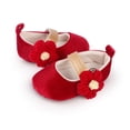 thumbnail image 5 of Yoyauz Baby Girl Mary Jane Shoes Anti Slip Rubber Sole Ballet Slippers Princess Dress Wedding Shoes Newborn Kids Shoes Toddler Shoes（0-12 Month）, 5 of 11