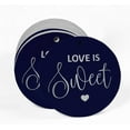 thumbnail image 2 of Inkdotpot 100 Pack Real Silver Foil Paper Tag Love Is Sweet Wedding Favor Hang Tag, 2 of 6