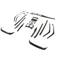 thumbnail image 4 of Car Interior Decor Kits, Clear Texture Interior Decor Frame Cover Carbon Fiber Fade Proof Ultraviolet  18 Pcs  for Car, 4 of 8