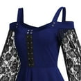 thumbnail image 5 of Womens Halloween Costumes 2024 Cosplay Gothic Dresses Gothic Dresses For Women Cold Shoulder Butterfly Sleeve Lace Halloween Dress, 5 of 5