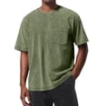 thumbnail image 2 of Washed Vintage T Shirts for Men 2026 Summer Casual Short Sleeve Crewneck Plain Tee Shirt, 2 of 5