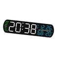 thumbnail image 2 of Reloj despertador digital con LED, versátil, regalo de cumpleaños, práctico reloj digital de escritorio para decoración de dormitorio y sala Blanco, 2 of 8