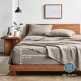 thumbnail image 6 of Bare Home Washed Sheet Set - Premium 1800 Collection - Deep Pocket - 4 Piece - Queen, Pebble Beach, 6 of 8