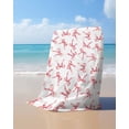 thumbnail image 4 of Pink Bow Ribbon Beach Towels Oversized Super Absorbent, Vintage Modern Art Bowknot Lightweight Bath Towel Quick Dry Sets For Bathroom/Pool/Rv Camping/Beach Play/Gym Room/Picnic 30"x60", 4 of 8