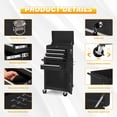 thumbnail image 5 of AECOJOY Tool Chest Rolling Tool Chest& Cabinets with Wheels Tool Organizer Box for Garage Workshop (Black）, 5 of 10
