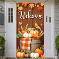 thumbnail image 5 of Harvest Theme Welcome Banner Autumn Leaves Pumpkin Decoration Thanksgiving for Front Porch Fall Decor Home Decoration Party Decoration, 5 of 9