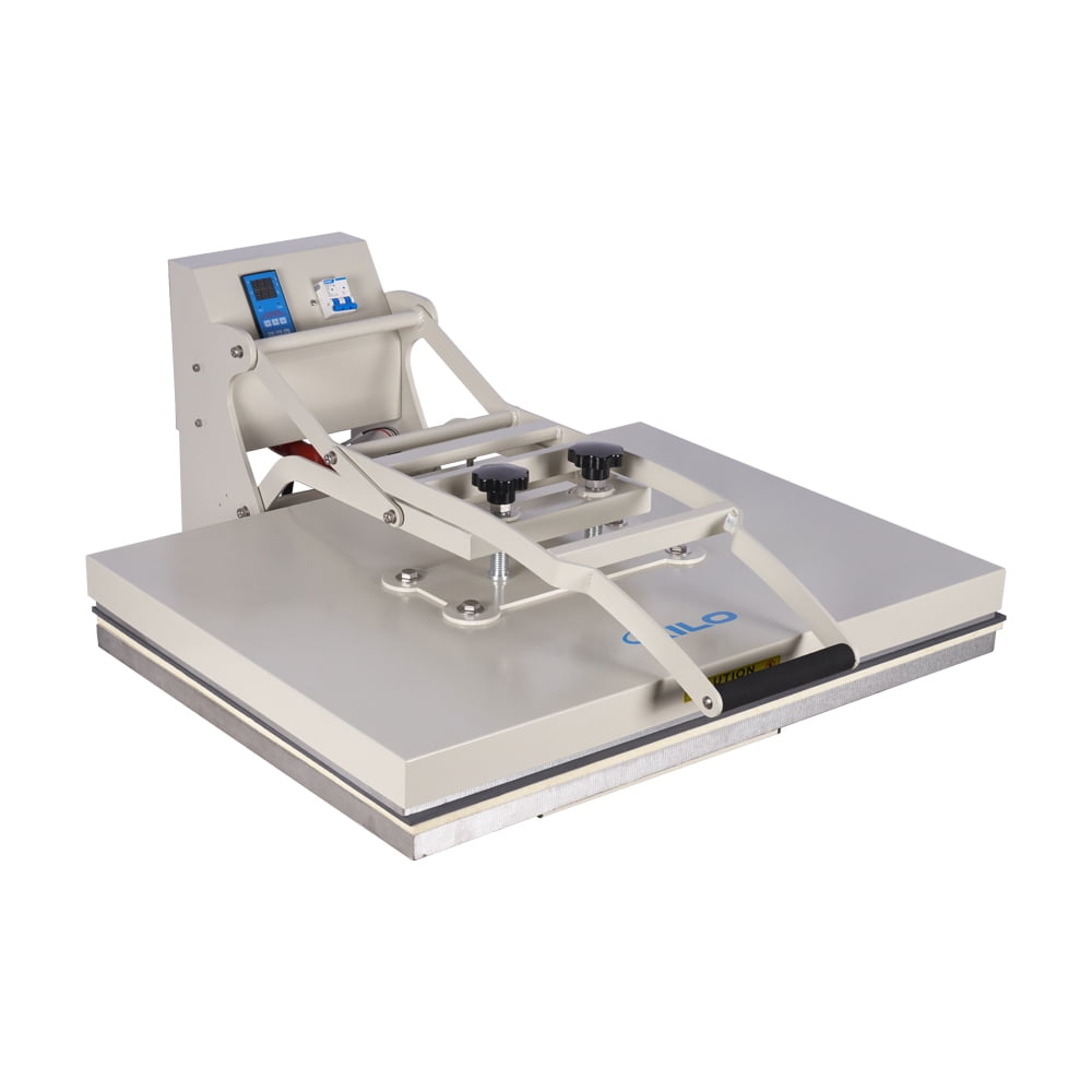 4500W Large Format Manual Heat Press Machine, 110V, No Plug, 24" x 32" Heat Plate, Grey