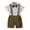 Green-Plaid, variant on Baby Boy Clothes Suits Romper Shirt Bowtie Suspender Pants Formal Set Cotton Fabric 0-18M