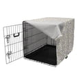 thumbnail image 3 of Flower Dog Crate Cover, Floral Pattern Wild Berries Ornamental Curvy Branches Foliage Fruits Botanic, Easy to Use Pet Kennel Cover Small Dogs Puppies Kittens, 7 Sizes, Purple Green White, by Ambesonne, 3 of 6