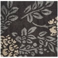 thumbnail image 3 of SAFAVIEH Florida Benton Floral Shag Area Rug, Dark Brown/Grey, 4' x 4' Square, 3 of 7
