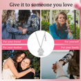 thumbnail image 3 of MULA Solid 925 Sterling Silver Necklace Claw Print Bone AAA CZ Pendant For Women Birthday Valentine's Day Gift Jewelry, 3 of 5