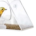 thumbnail image 6 of Cheers US Window Bird House Feeder for Wild Birds with Sliding Seed Holder and Extra Strong Suction Cups. Large Bird feeders Birdhouse Shape Fits for Cardinals, Finches, Chickadees etc., 6 of 7
