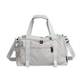 thumbnail image 1 of Bolsa de gimnasia Bolsa de viaje con zapatería con una tirada impermeable Correa ajustable Separación seca y húmeda para entrenamiento de hombres de Gris, 1 of 8