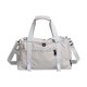 thumbnail image 1 of Bolsa de gimnasio, bolsa de viaje con compartimento para zapatos, bolso de mano con múltiples bolsillos, equipaje grande, seco y Gris, 1 of 9