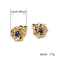 thumbnail image 2 of SUSHANG Rose Earrings Fashion Exquisite Vintage Round Diamond Flower Earrings for Women Jewelry Gifts, 2 of 8