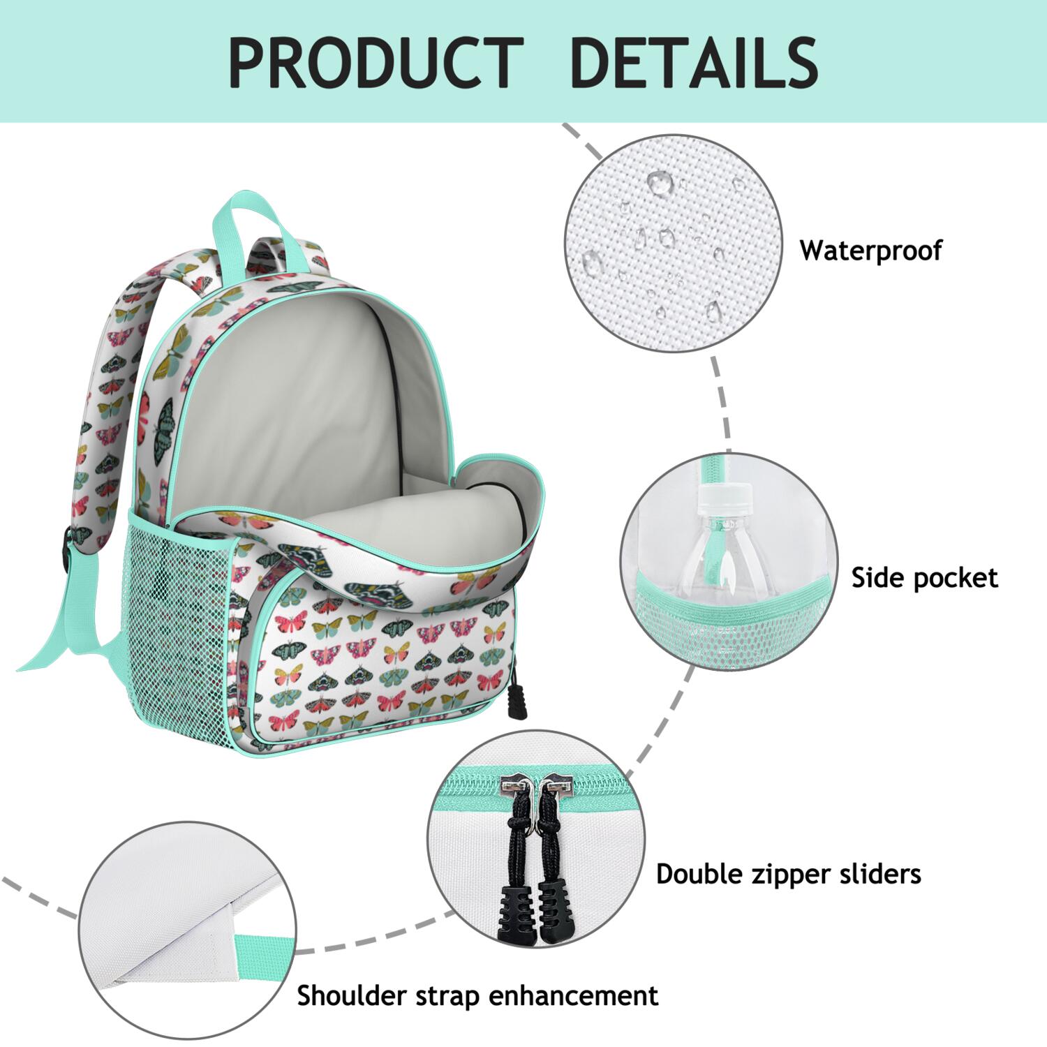 Cute Puppy Pattern Backpack - Ergonomic & Comfortable for Students