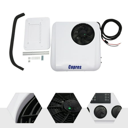 24V Rooftop Air Conditioner 15000BTU Cooling&Heat A/C Unit Fit RV Truck Caravan