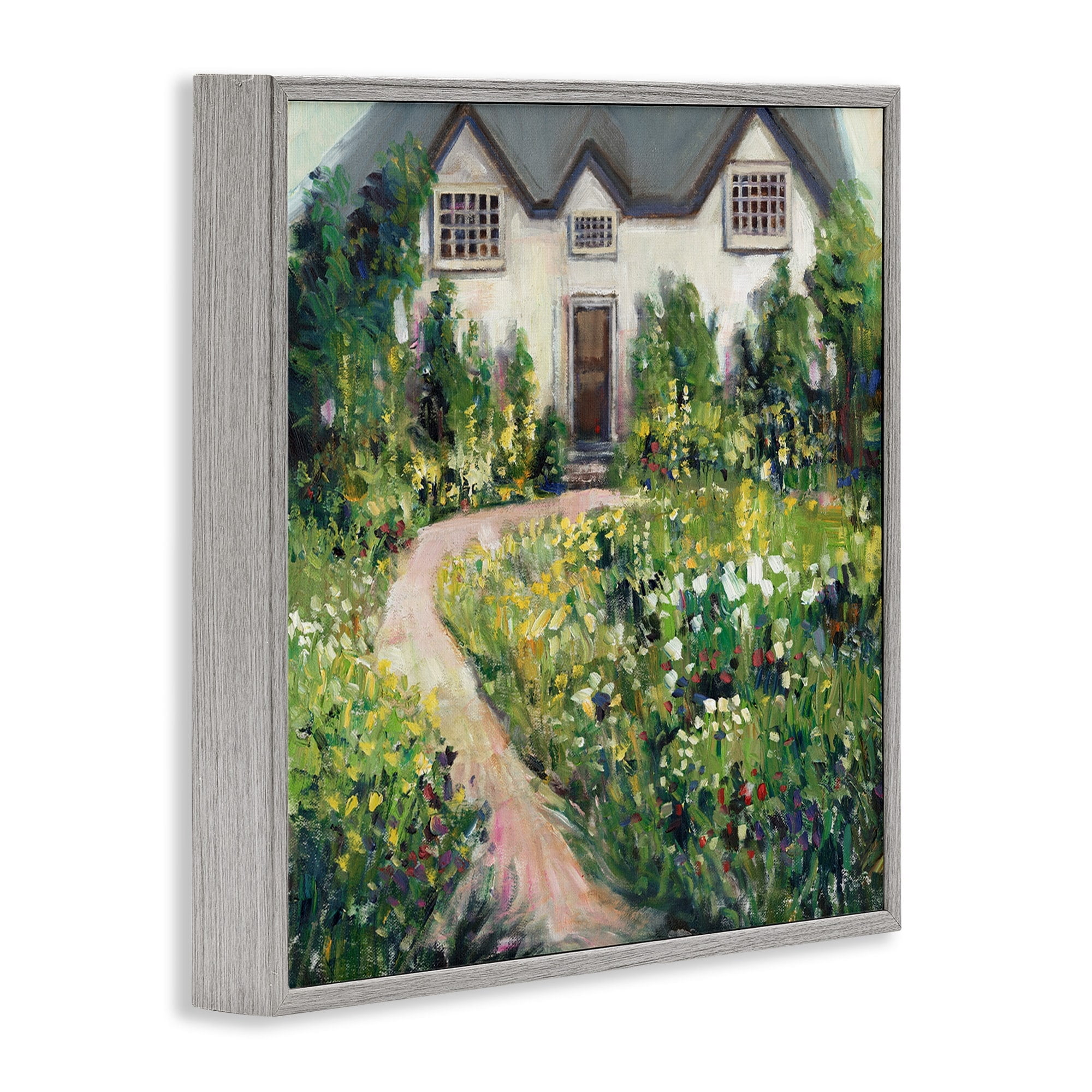 Stupell Industries Rural Floral Cottage House Garden Blooms, 24 x 24, Design by Tim OToole