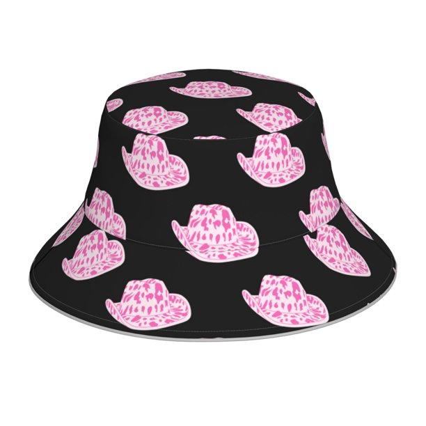 Fotbe Cowboy Hat Sombrero Tipo Pescador con Estampado – Sombrero de Sol de Algodón de Moda para Playa, Golf, Pesca