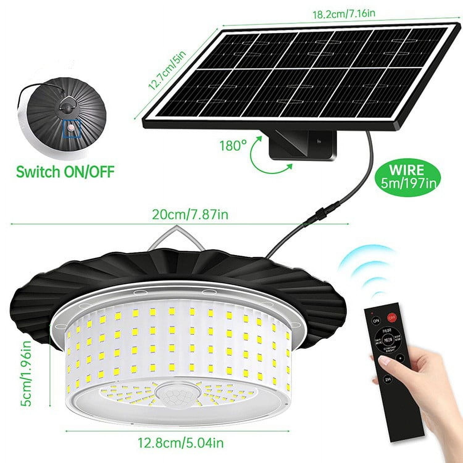 Solar Pendant Lights-244 LED Solar-Powered Outdoor String Lights for Patio,Garden,Gazebo Energy-Saving Waterproof Hanging Lights Easy Install No Electricity Needed