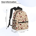thumbnail image 4 of Daiia Valentine'S Day Rose School Backpack for Men Women, Unisex Large Waterproof Bookbag Schoolbag Casual Daypack for High School/College/Teens/Travel/Work Black, 4 of 8