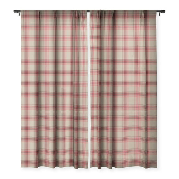 Society6 Gabriela Fuente Holiday Charm 50" x 96" Single Panel Sheer Window Curtain