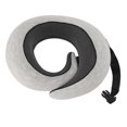 thumbnail image 2 of U Shaped Neck Pillow for Travel Double Support Buckle Memory Foam Portable Headrest Airplane Neck Pillow with Storage Bag Gray, 2 of 5