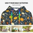 thumbnail image 4 of Salouo Pumpkin Pattern Hoodie Sweatshirts for Women, Autumn Pullover Hoodie Workout Sweat Women's Long Sleeve Preppy Sweatshirts-Large, 4 of 7
