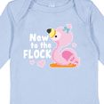 thumbnail image 4 of Inktastic New to the Flock Cute Baby Flamingo Boys or Girls Long Sleeve Baby Bodysuit, 4 of 5